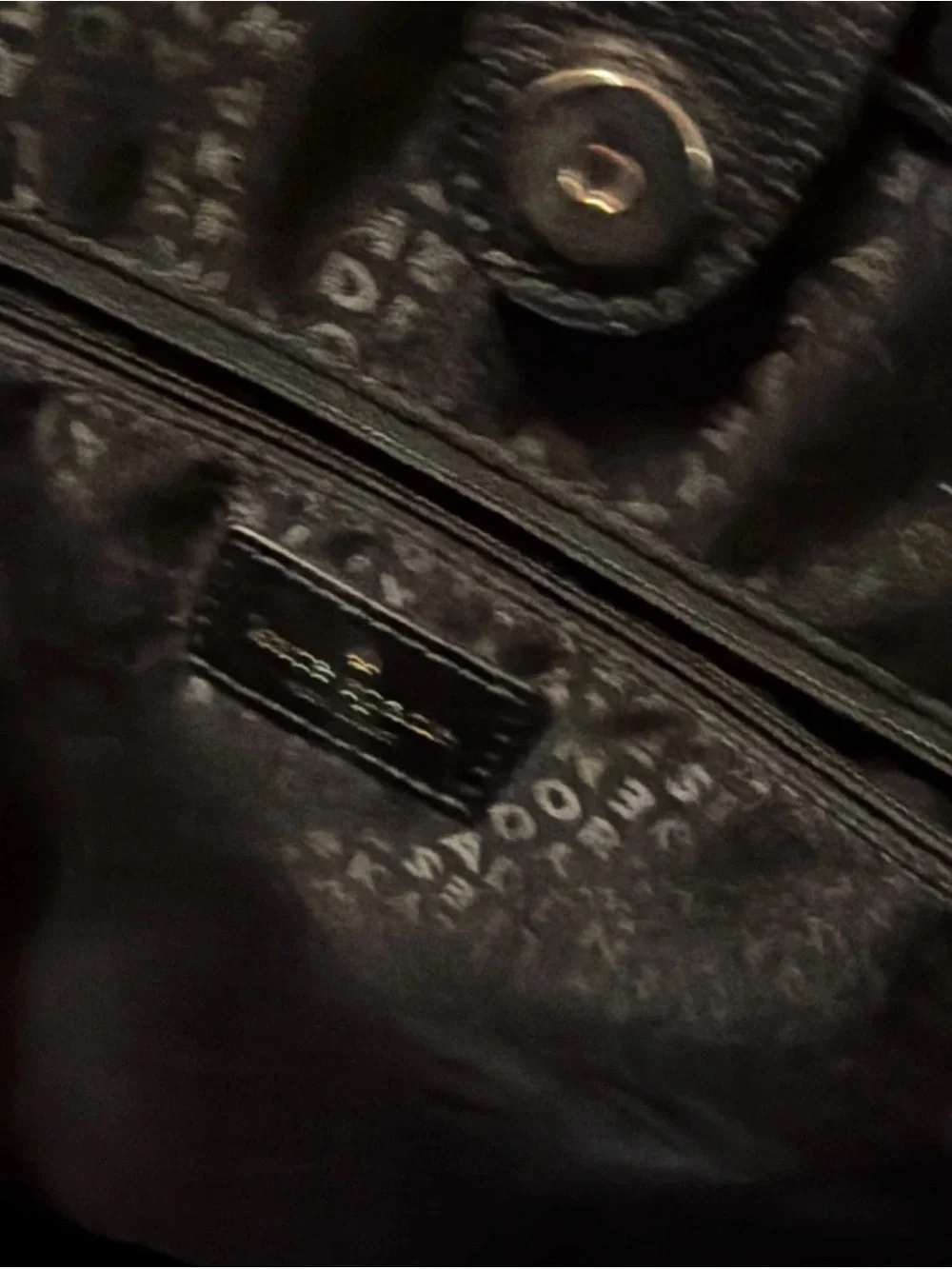 Kate Spade Maeve Grove Street Black & White Large Shoulder Bag Handbag
